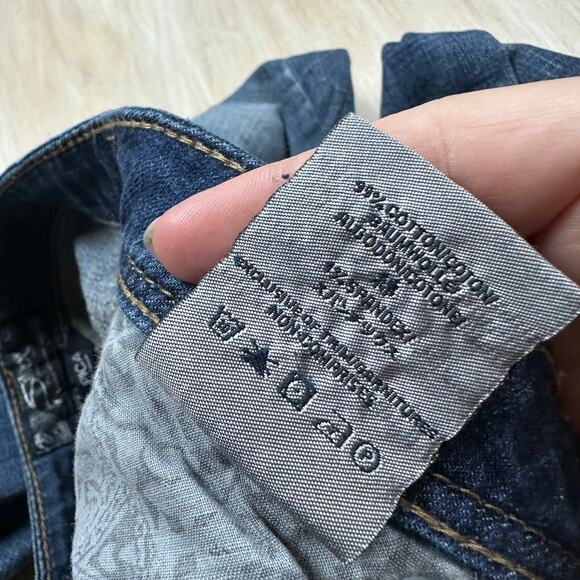 Silver Jeans Pica Low Rise Medium Wash Relaxed Flare Leg Y2K Denim Jeans 26 - Picture 11 of 15